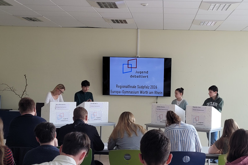 Streit um das beste Argument – Regionalwettbewerb Jugend debattiert 2026 in Wörth